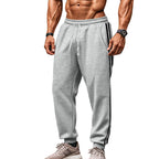 Herren Sportliche Jogginghose mit elastischem Bund und seitlichen Kontraststreifen R&B