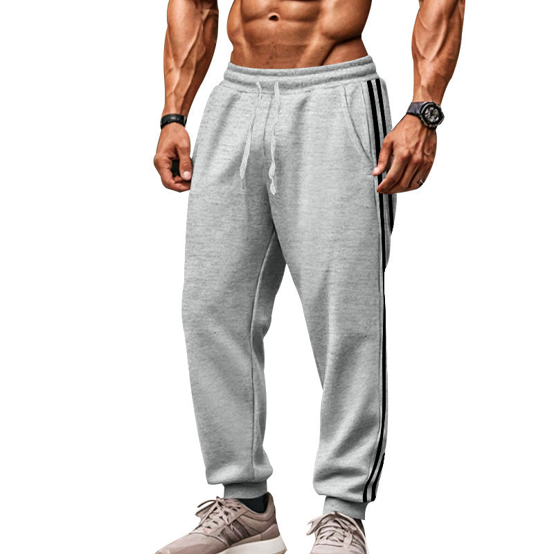 Herren Sportliche Jogginghose mit elastischem Bund und seitlichen Kontraststreifen R&B