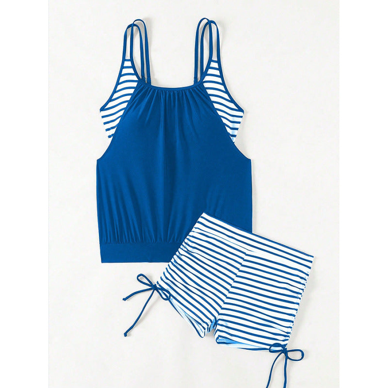 Damen Tankini-Set mit sportlichem Oberteil und hohen Beinausschnitten R&B