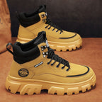 Damen hochgeschnittene Winterstiefel mit rutschfester Sohle und isolierendem Futter