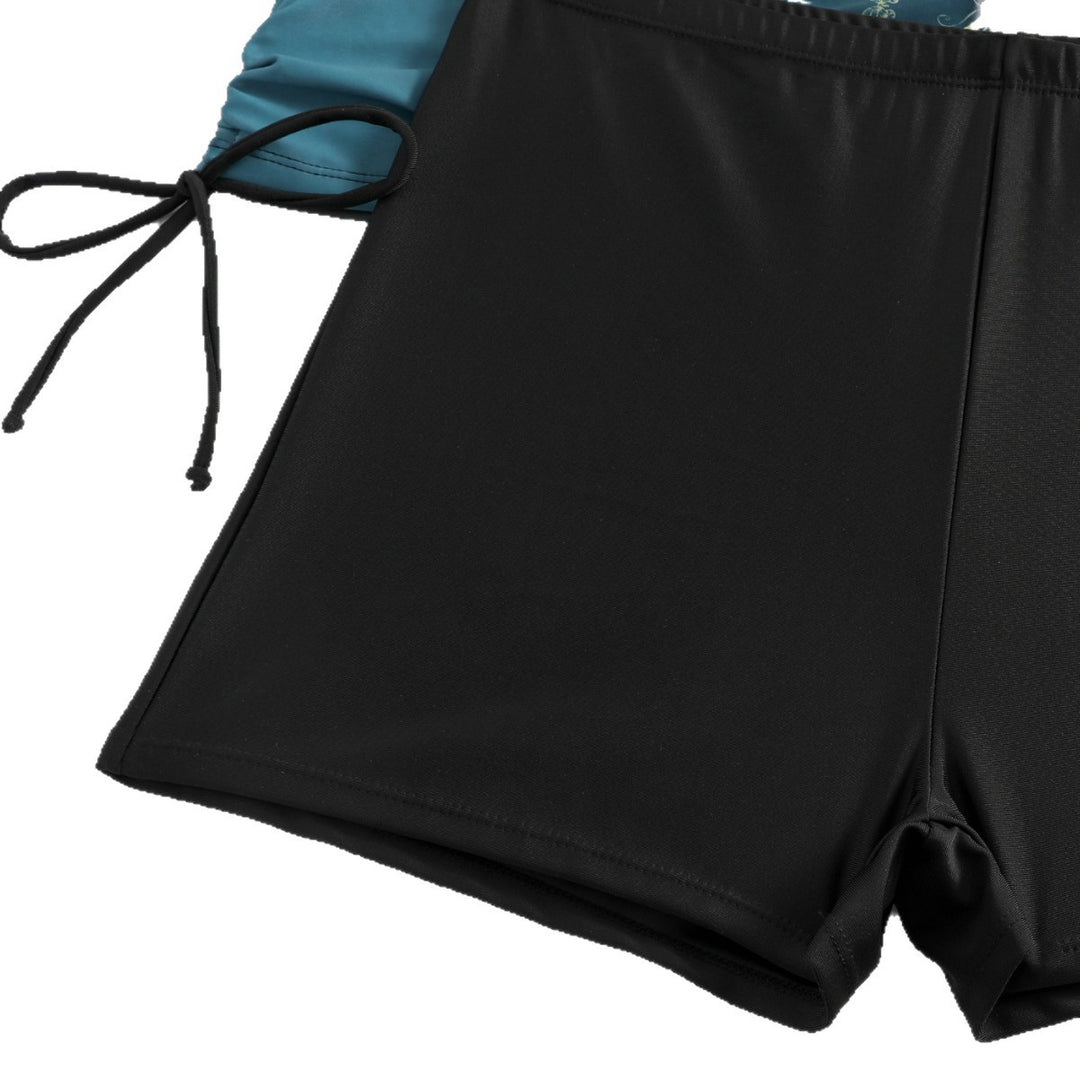 Damen Tankini mit Schmetterlingsmotiv und Badeshorts R&B