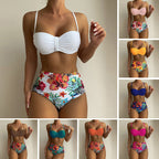 Damen Bandeau-Bikini-Set mit hoch geschnittenem Höschen R&B