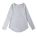 Damen lässiges Langarm-T-Shirt