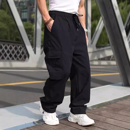 Herren Cargo-Hose mit vielen funktionalen Taschen und lockerer Passform R&B