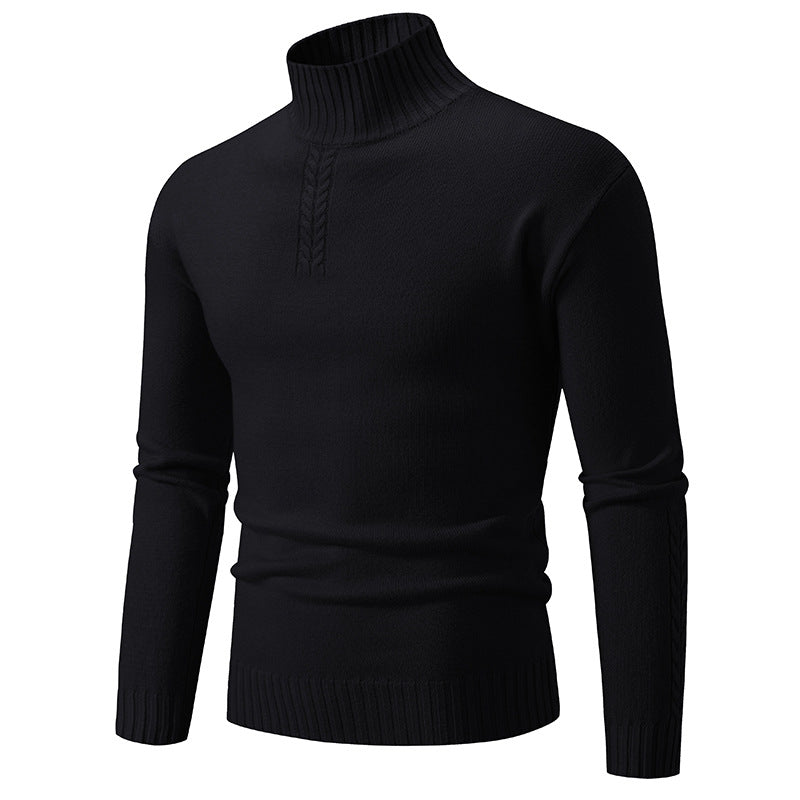 Herren Rollkragenpullover aus grobem Strick R&B