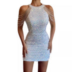 Damen Glitzerndes Abendkleid R&B