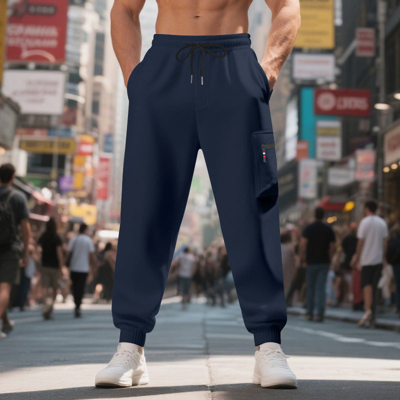 Herren Freizeithose mit elastischem Bund und praktischen Seitentaschen R&B