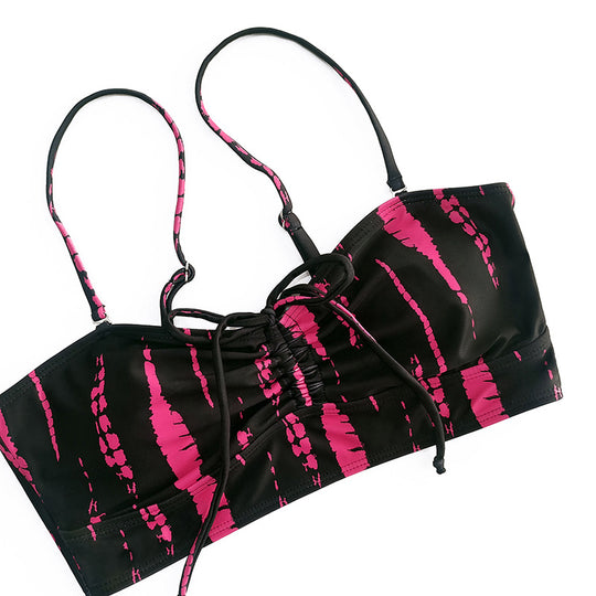 Damen Bikini-Set mit modischem Crop-Top und lässigen Shorts R&B