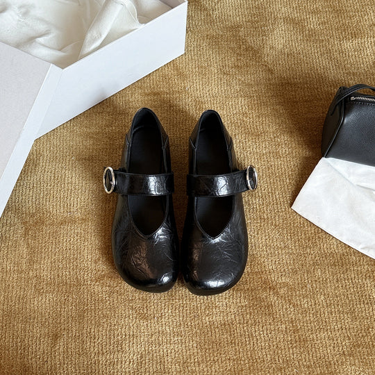 Damen elegante Ballerinas mit verstellbarem Riemen R&B