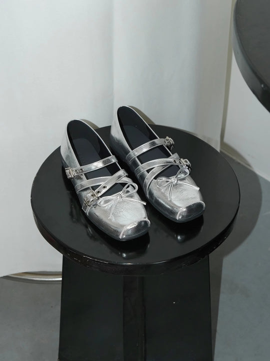 Damen Mokassins mit verstellbarem Riemen und eleganter Schnallenverzierung R&B
