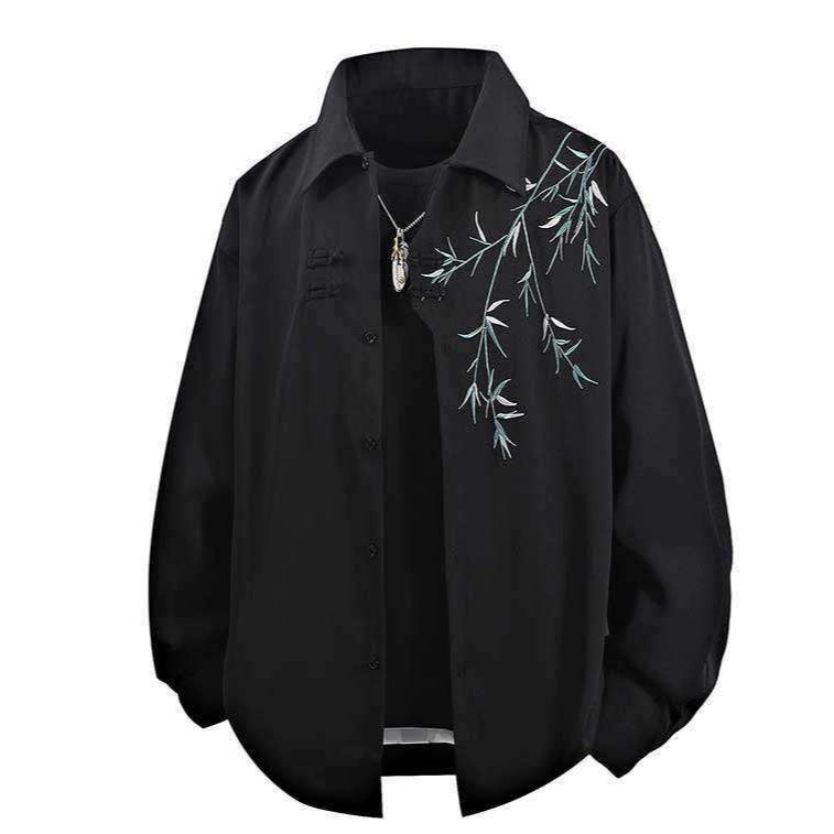 Damen Blusenjacke mit stilvollem Blumenmuster und weichem Stoff R&B