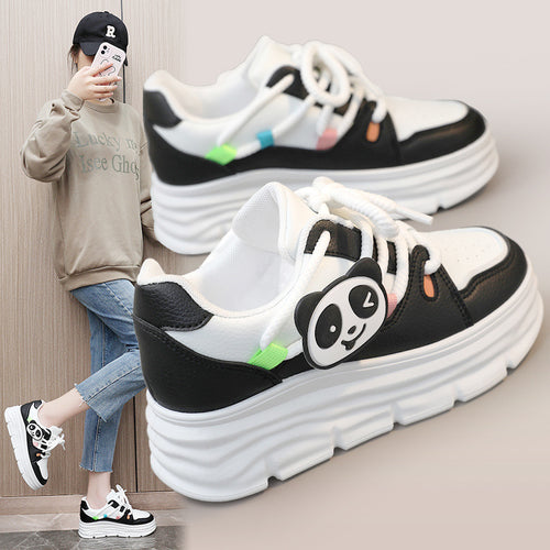 Damen trendige Plateausneaker mit lebhaften Details und komfortabler Dämpfung R&B