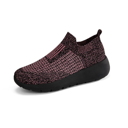 Damen Sneakers mit elastischem Strick-Obermaterial und rutschfester Sohle R&B
