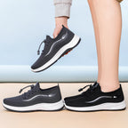 Damen Modische und bequeme Sport-Sneaker mit elastischem Schnellschnürsystem R&B