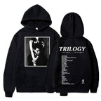 Damen Kapuzenpullover mit künstlerischem Fotodruck und einzigartigem Schriftzug