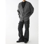 Herren Grobstrickjacke mit praktischen Taschen und stylischem Design