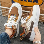 Damen Stylische Sneaker mit einzigartigem Geometrischen Design R&B