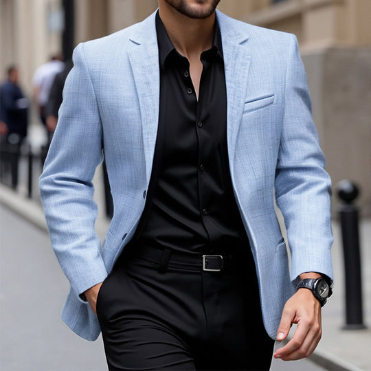 Herren eleganter strukturierten Blazer R&B