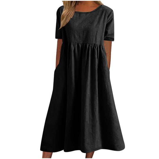Damen lässiges Maxikleid mit Taschen R&B