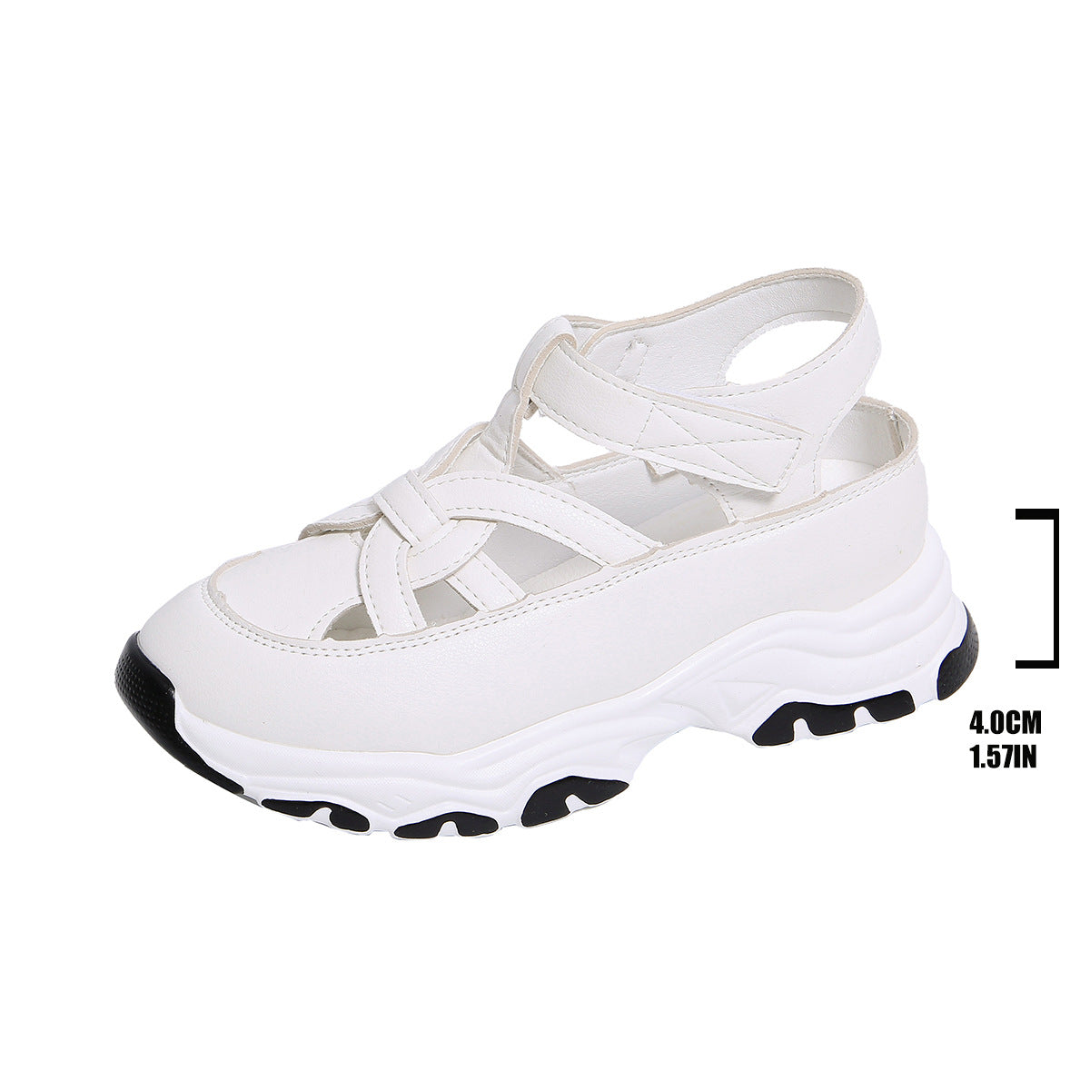 Damen Sneaker Sandalen mit komfortablem Riemendesign und atmungsaktiver Oberflächenstruktur R&B