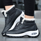 Damen Winterboots mit modischem Kunstfellkragen und rutschfester Sohle R&B