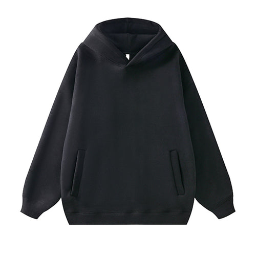 Damen lässiger Kapuzenpullover aus weichem Fleece mit praktischem Schnitt R&B
