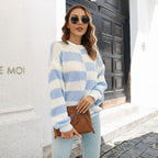 Damen Strickpullover mit Streifenmuster von R&B
