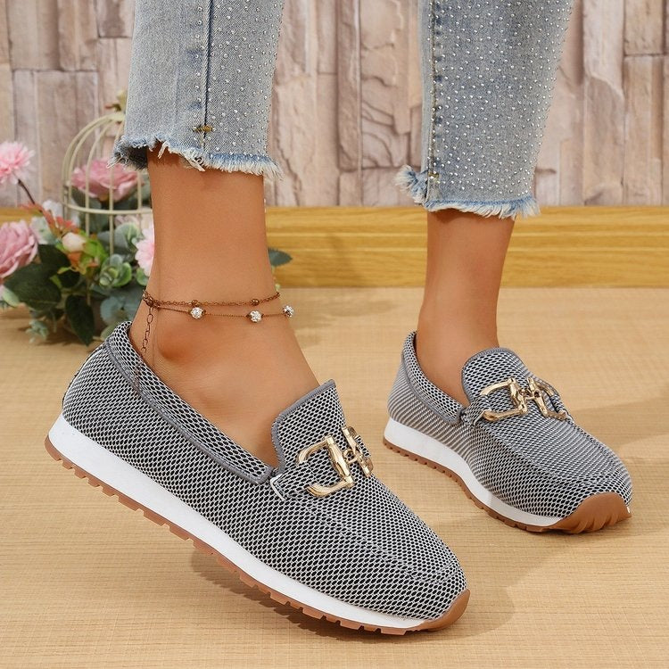 Damen Slip-Ons mit elegantem Dekor R&B