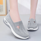 Damen Komfortable Slip-On Sneakers mit luftdurchlässigem Strickdesign R&B