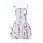 Damen Sommerliches Minikleid mit floralem Print und raffiniertem Schnitt R&B