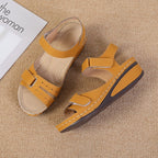 Damen Komfortable Keilsandalen mit verstellbaren Riemen und ergonomischem Fußbett R&B