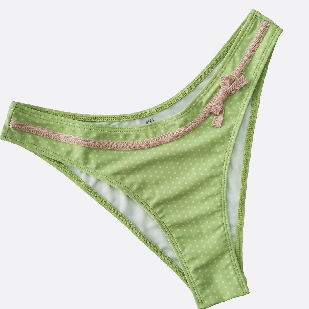 Damen gepunkteter Bikini mit verspieltem Design R&B