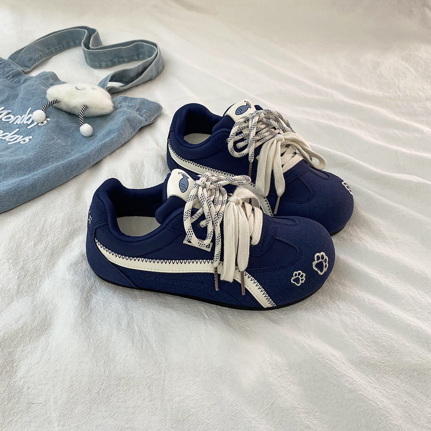 Damen Sportliche Sneakers mit verspieltem Tierdesign und flexiblem Obermaterial