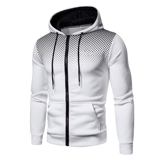 Herren modische Zip-Hoodie mit atmungsaktiven Einsätzen R&B