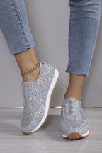 Damen Glitzernde Slip-On Sneakers R&B