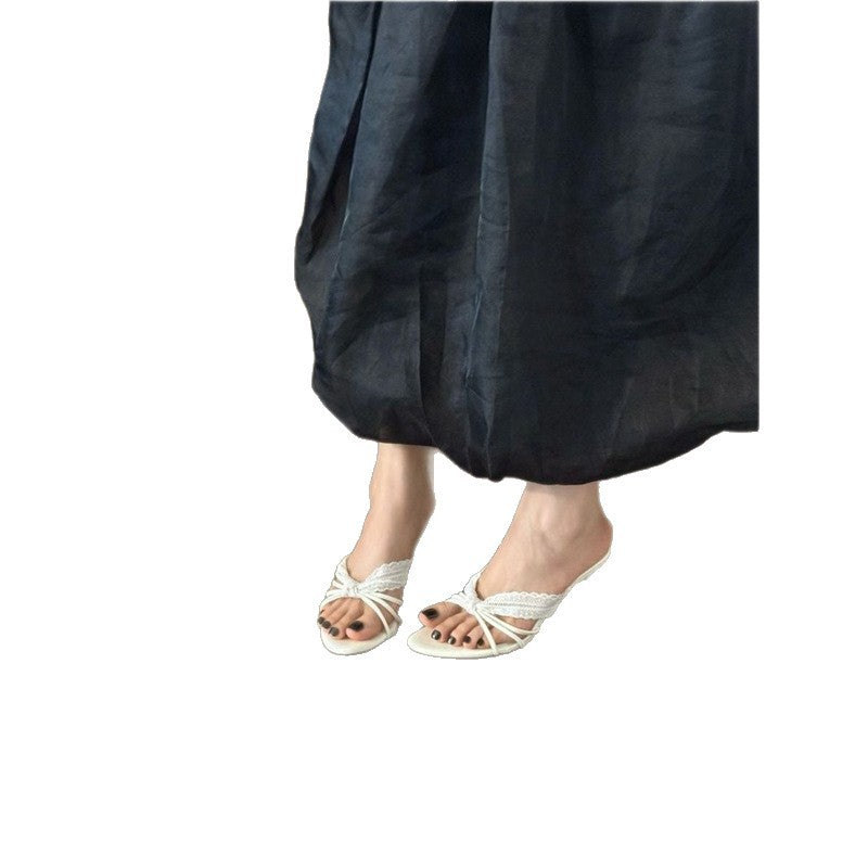Damen schicke Slingback Sandalen mit zierlichem Riemendesign R&B