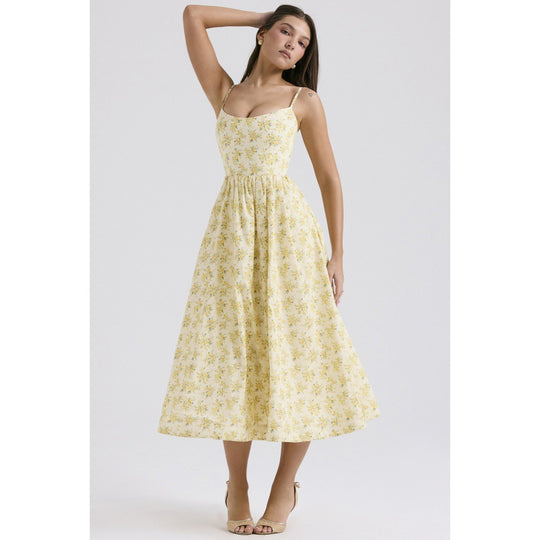 Damen Maxi-Kleid mit floralem Design R&B