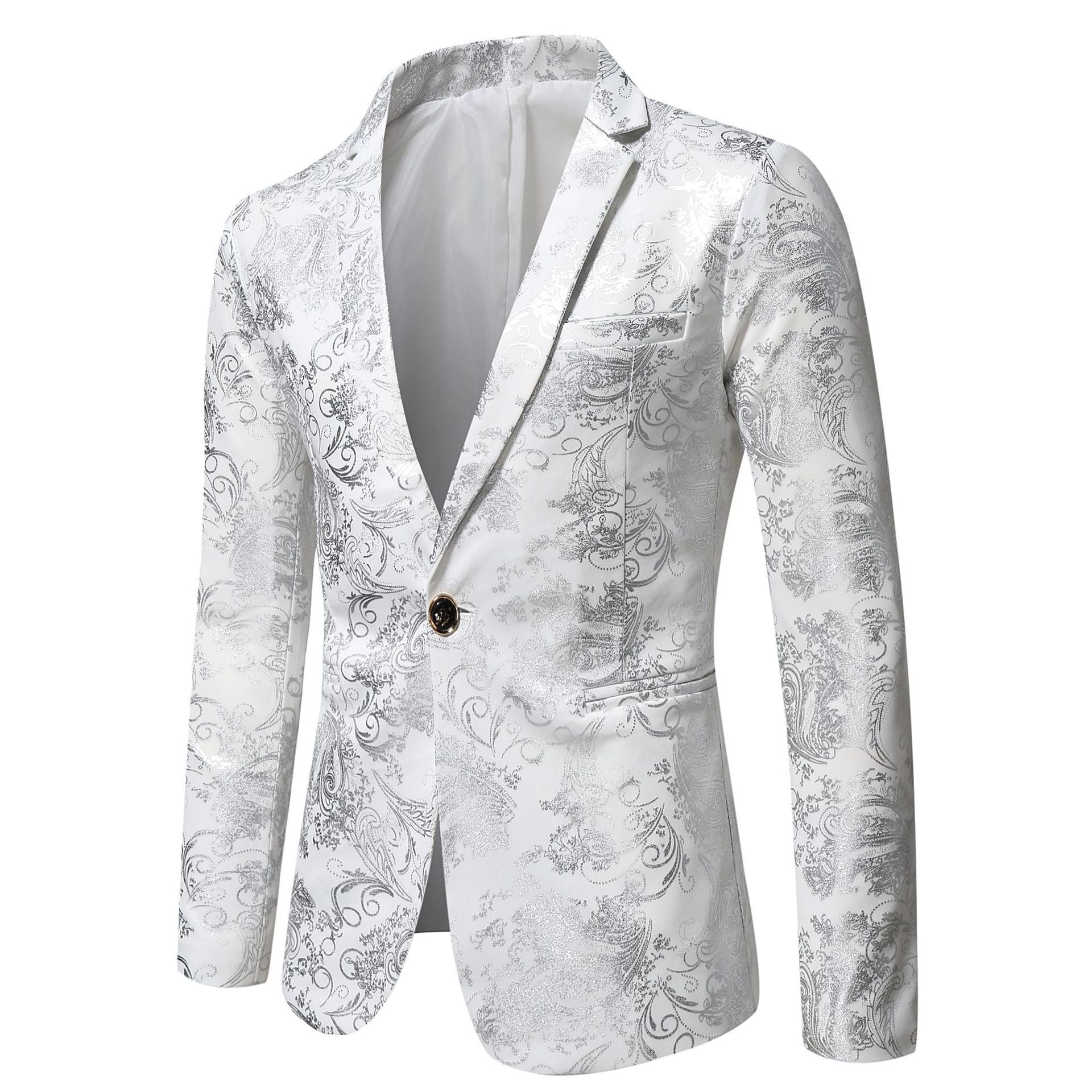 Damen eleganter Blazer mit floralem 3D-Design