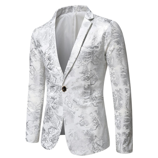Damen eleganter Blazer mit floralem 3D-Design R&B