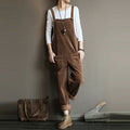 Damen Cord Latzhose Weit