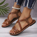 R&B | Crisscross Flache Sandalen mit Rutschfester Riemen