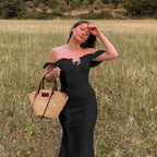 Damen Sommerliches Maxikleid mit Rüschendetails R&B