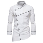 Herren Küchenjacke mit modernem Schnitt und elegantem Kragen