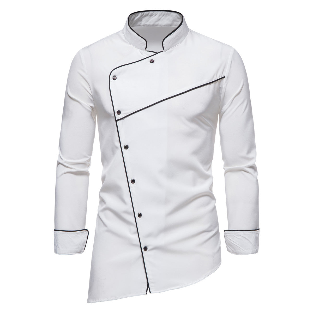 Herren Küchenjacke mit modernem Schnitt und elegantem Kragen