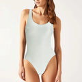 Damen Einteiliger Badeanzug mit hohem Beinausschnitt und sportlichem Schnitt R&B