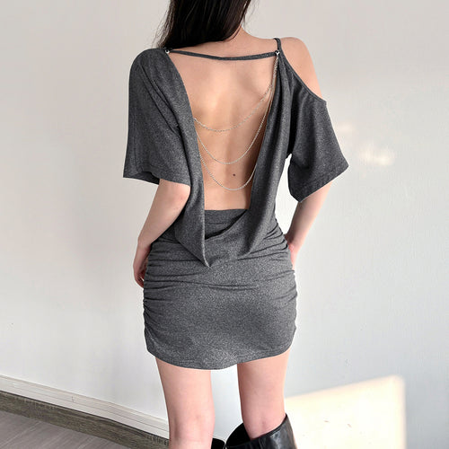 Damen Wickeloberteil mit asymmetrischem Schnitt und lässigem Design R&B