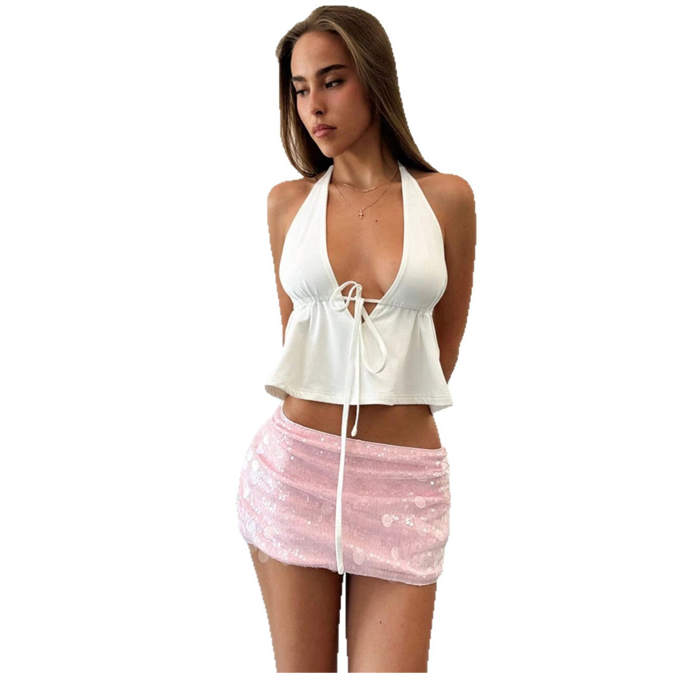 Damen trendy und fließendes Bikini-Oberteil R&B