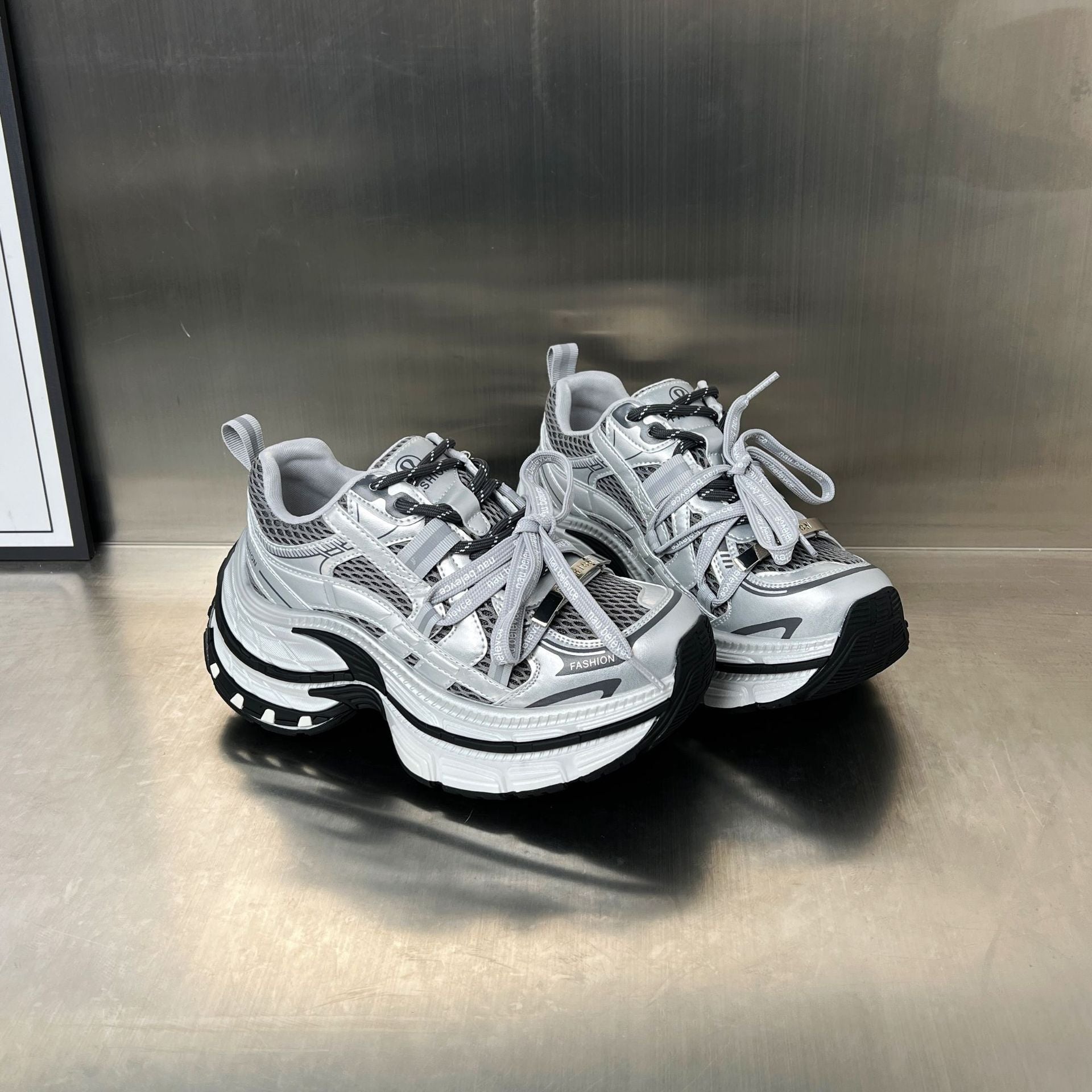 Damen Sportliche Chunky Sneakers mit innovativer Dämpfungstechnologie und atmungsaktiver Mesh-Oberfläche R&B