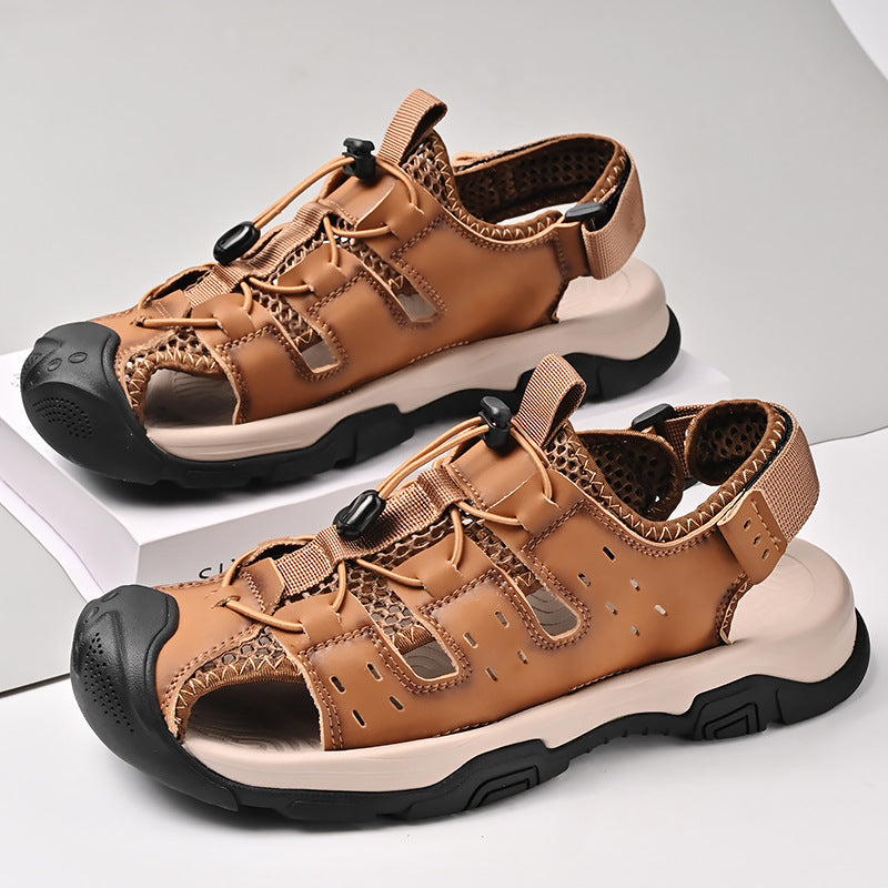 Herren Atmungsaktive Outdoor-Sandalen mit rutschfester Sohle