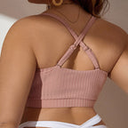Damen Bequemes Bikinioberteil mit gerafftem Design
